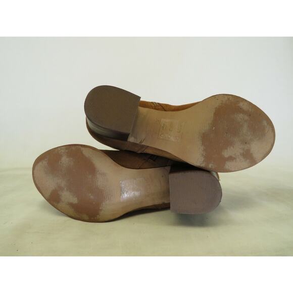 ALDO Womens Brown Suede Zip Open Toe Fashion Ankle Boots Booties Size 8.5 M - Picture 9 of 11